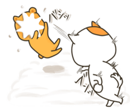 A dog and bear (winter package) sticker #8846952