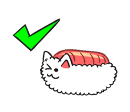 Cute Sushi Cat sticker #8847017