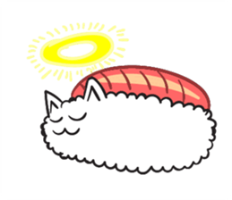 Cute Sushi Cat sticker #8847021