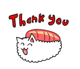 Cute Sushi Cat sticker #8847035