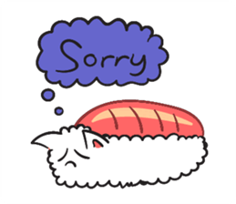 Cute Sushi Cat sticker #8847036