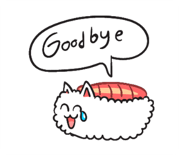 Cute Sushi Cat sticker #8847037