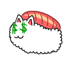 Cute Sushi Cat sticker #8847039