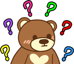 love you bear sticker #8847590