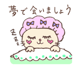 White cat Puko daily and winter seazon sticker #8849514