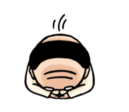 An uncle and rabbit.1(English) sticker #8849631