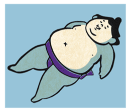 sumo wrestler"yuruizeki" part5 sticker #8851036