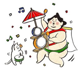 sumo wrestler"yuruizeki" part5 sticker #8851039