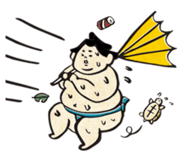 sumo wrestler"yuruizeki" part5 sticker #8851047