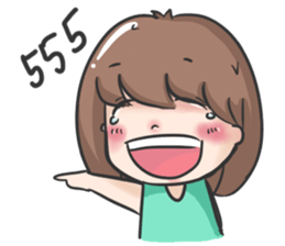 jane a cute girl sticker #8851151