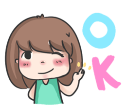 jane a cute girl sticker #8851157