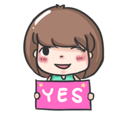 jane a cute girl sticker #8851169