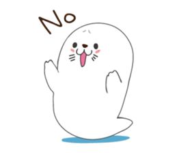 White seal sticker sticker #8851341