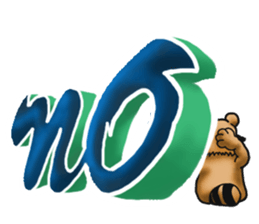 Daily bulging eyes raccoon dog 2 sticker #8851993