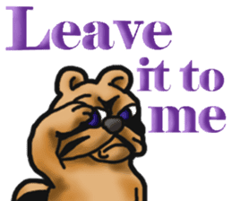 Daily bulging eyes raccoon dog 2 sticker #8852005