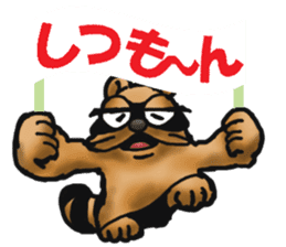 Daily bulging eyes raccoon dog 2 sticker #8852010