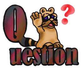 Daily bulging eyes raccoon dog 2 sticker #8852011