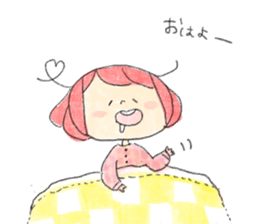 Dog and Girls sticker #8852147