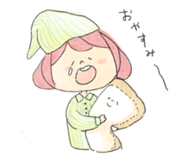 Dog and Girls sticker #8852148