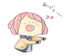 Dog and Girls sticker #8852149