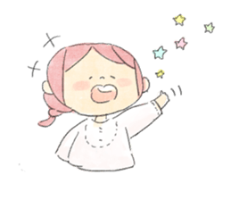 Dog and Girls sticker #8852150