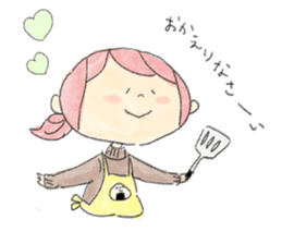 Dog and Girls sticker #8852153