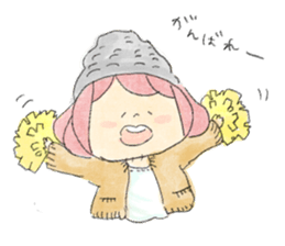 Dog and Girls sticker #8852158