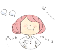 Dog and Girls sticker #8852159