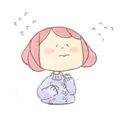 Dog and Girls sticker #8852162