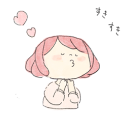 Dog and Girls sticker #8852164