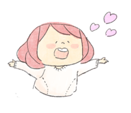 Dog and Girls sticker #8852165