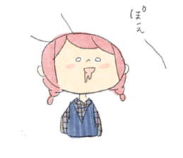 Dog and Girls sticker #8852167