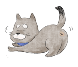 Dog and Girls sticker #8852173