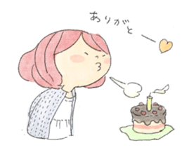 Dog and Girls sticker #8852178