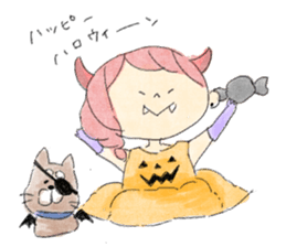 Dog and Girls sticker #8852179