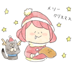 Dog and Girls sticker #8852180