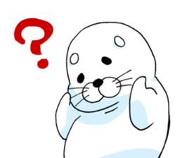 White and round seal sticker #8852804