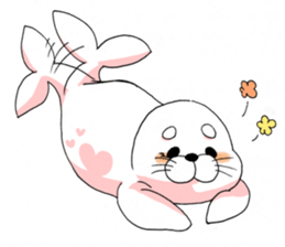 White and round seal sticker #8852820