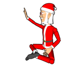 Santa Claus doll sticker #8854253