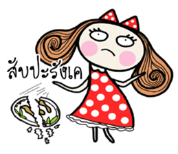 Fiya red dress (TH) sticker #8854576