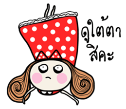 Fiya red dress (TH) sticker #8854581