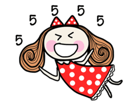 Fiya red dress (TH) sticker #8854584