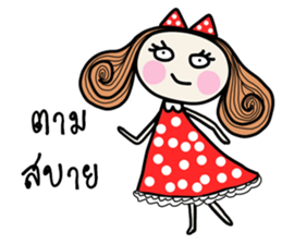 Fiya red dress (TH) sticker #8854586