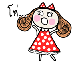 Fiya red dress (TH) sticker #8854609