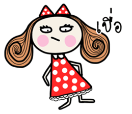 Fiya red dress (TH) sticker #8854610