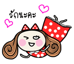 Fiya red dress (TH) sticker #8854615