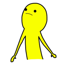 Duo of green and yellow sticker #8854892