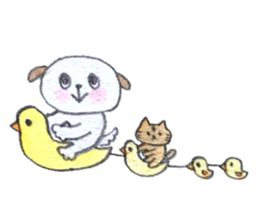 BABU-pun with michel sticker sticker #8855239