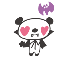 Panda cotta in love sticker #8855442