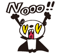 Panda cotta in love sticker #8855444